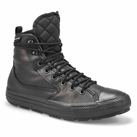 Converse Men's All Terrain Waterproof Leather Sneaker Boots - Black Mens 8.5 - Picture 1 of 10